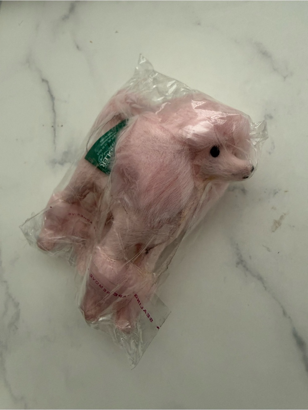 Pink Plush Poodle Dog Kurt Adler 5” Ornament perfect size for Barbie doll pet
